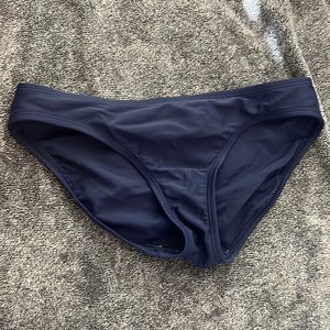 Target navy blue full coverage swim bottom size S